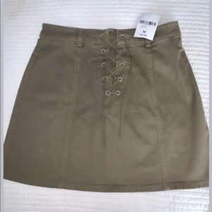 Soft green skirt